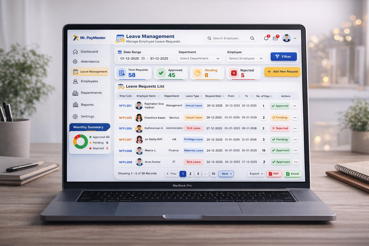 Attendance Approval Workflow