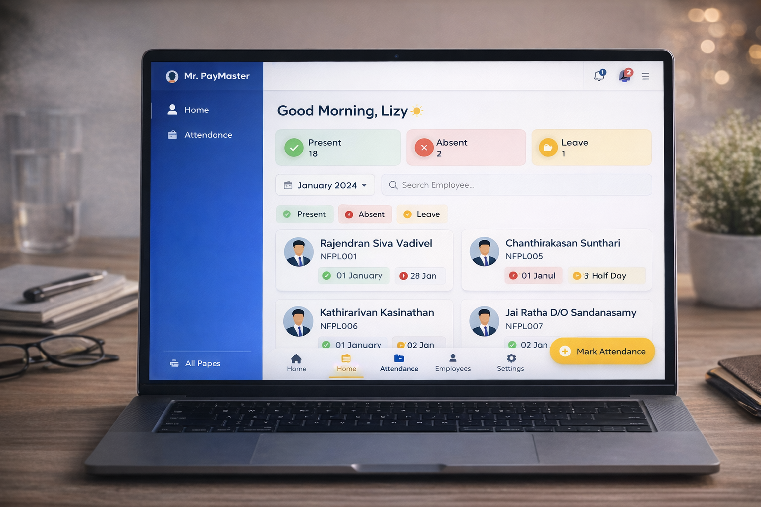 Attendance Approval Workflow